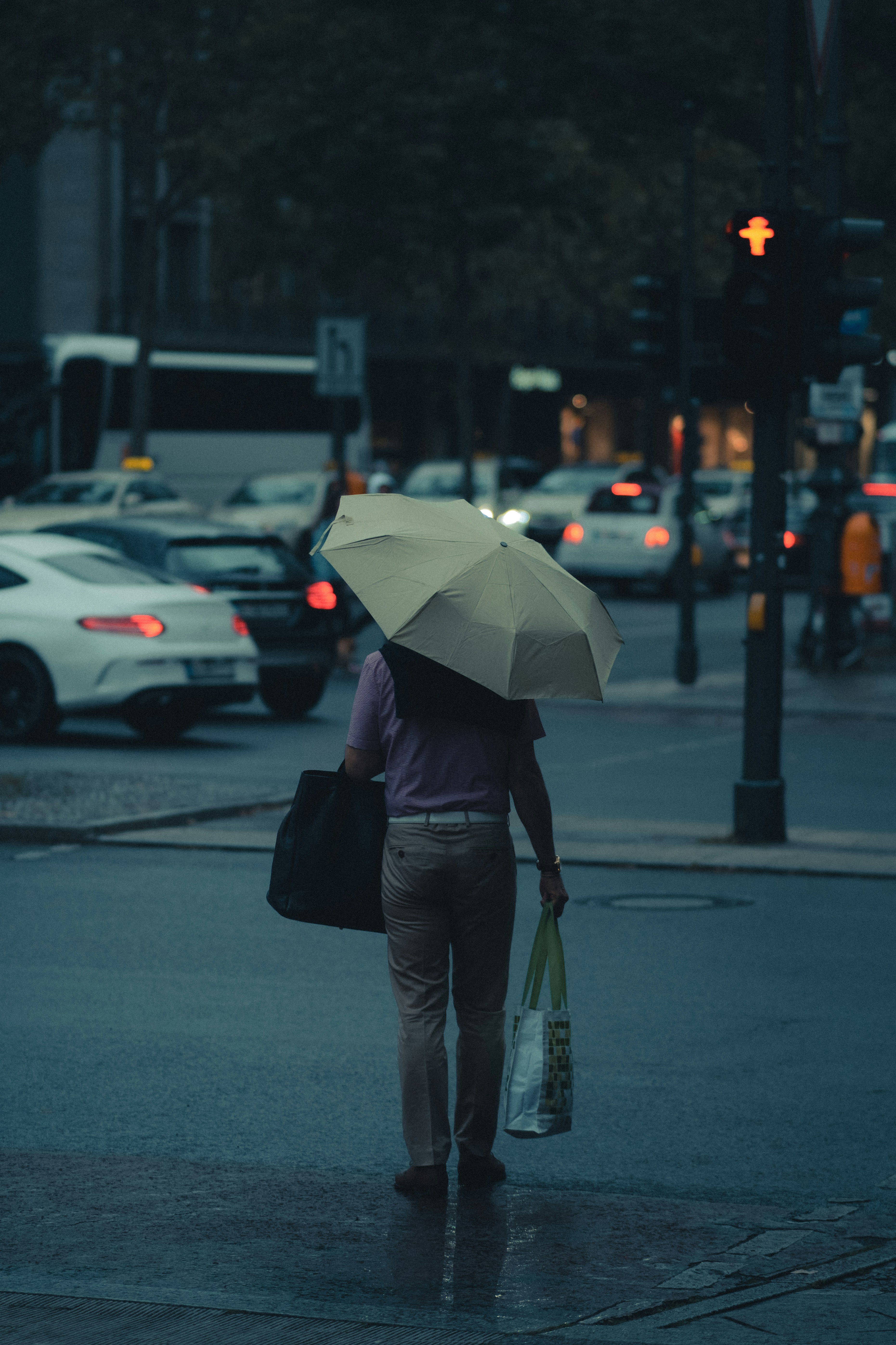 person in black jacket holding umbrella walking on street during daytime